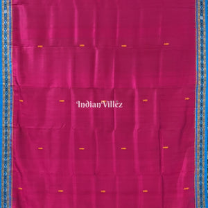 Wine Fish Butta Design Odisha Ikat Khandua Silk Saree