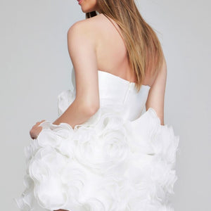 Jovani 40334 Short Homecoming White Cocktail Dress