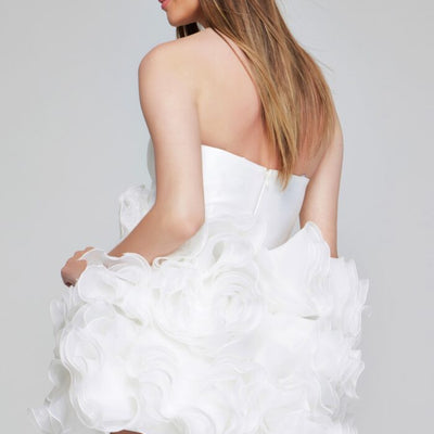 Jovani 40334 Short Homecoming White Cocktail Dress