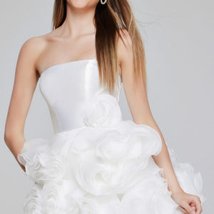 Jovani 40334 Short Homecoming White Cocktail Dress