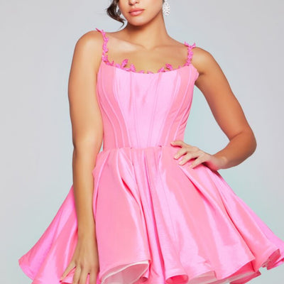 Jovani 40379 A Line Homecoming Short Beaded Cocktail Dress