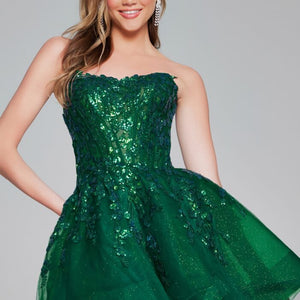 Jovani 40385 Fitted Short Sequin Cocktail Dress