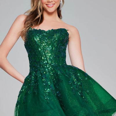 Jovani 40385 Fitted Short Sequin Cocktail Dress