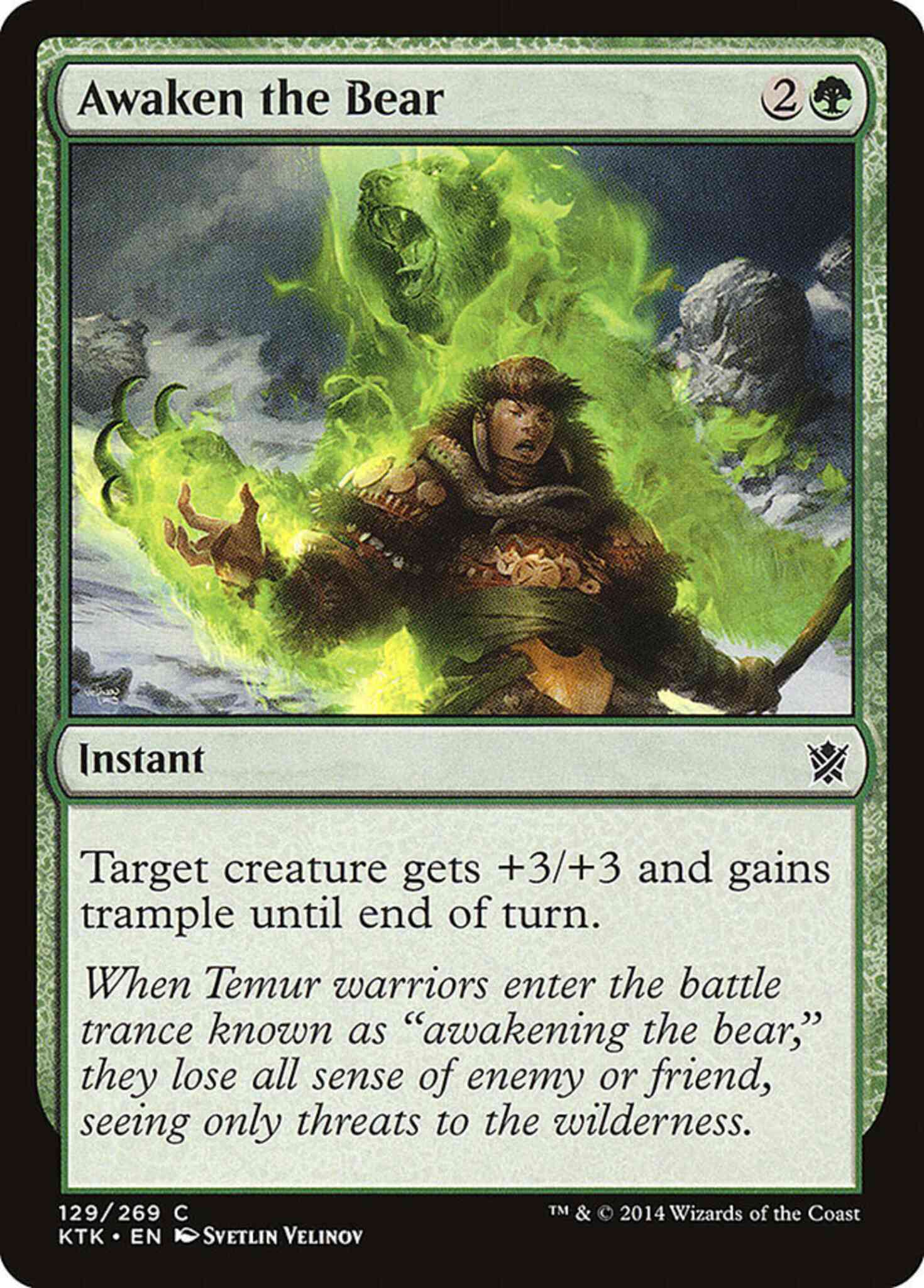 Awaken the Bear [129] [Khans Of Tarkir] [Non-Foil]