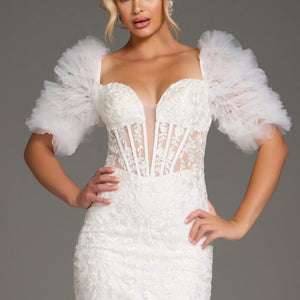 Jovani 40426 Short Lace Cocktail Mini Dress