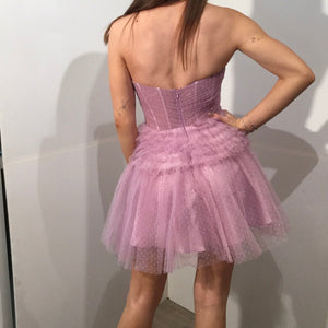 Tulle Short Strapless A-line Dress by Jovani 40467