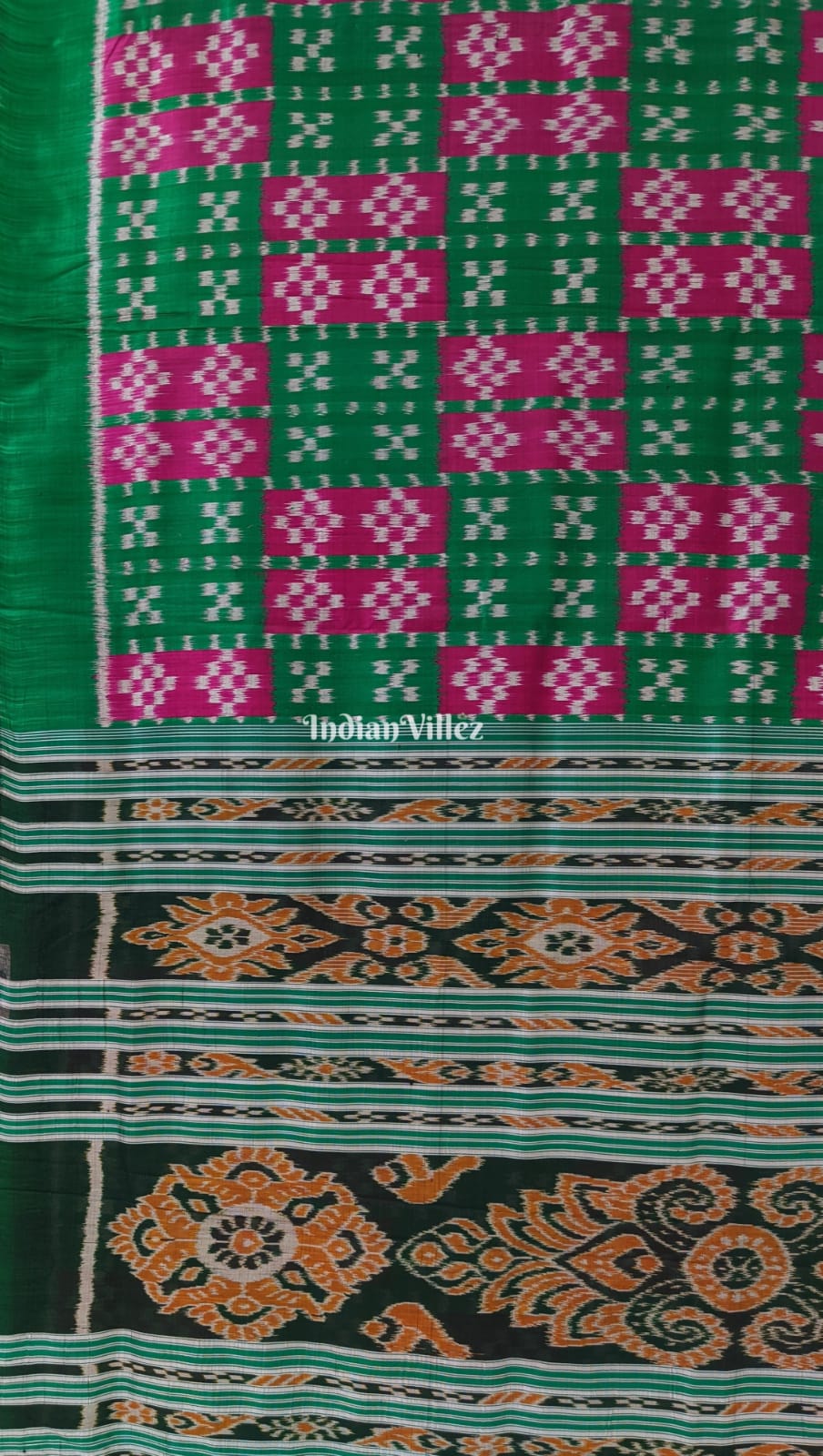Green Purple Designer Pasapali Contemporary Silk Saree