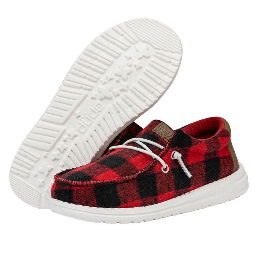 Wally Youth Buffalo Plaid - Red and Black Plaid