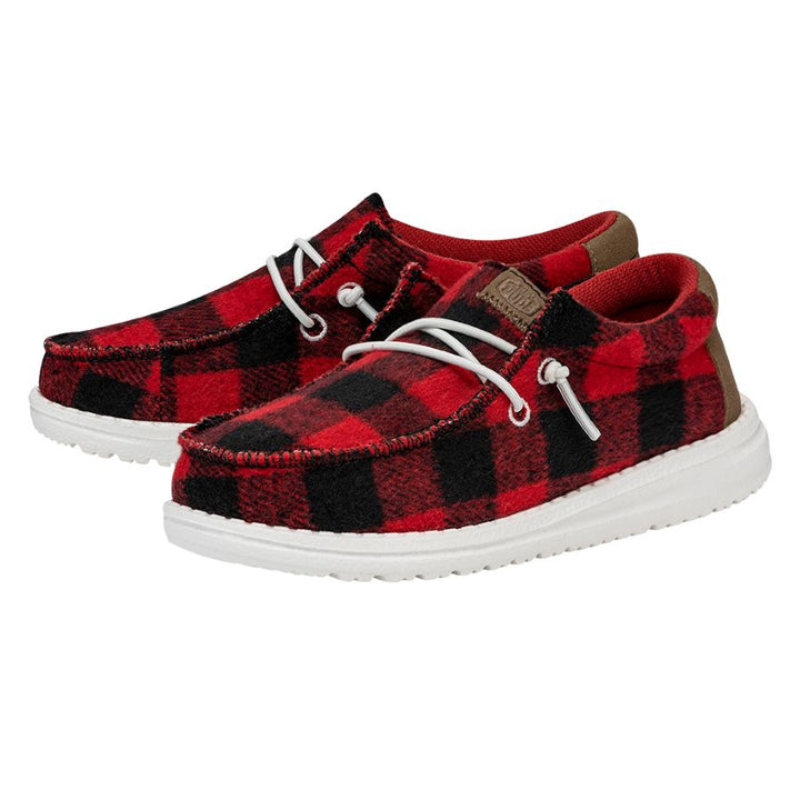 Wally Youth Buffalo Plaid - Red and Black Plaid