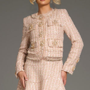 Jovani 40713 Short Sequin Mini Cocktail Dress