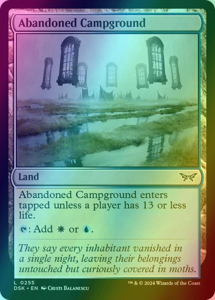 Abandoned Campground [255] [Duskmourn: House of Horror] [Foil]