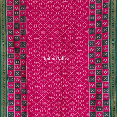 Pink Tribal With Border Pasapali Khandua Silk Saree