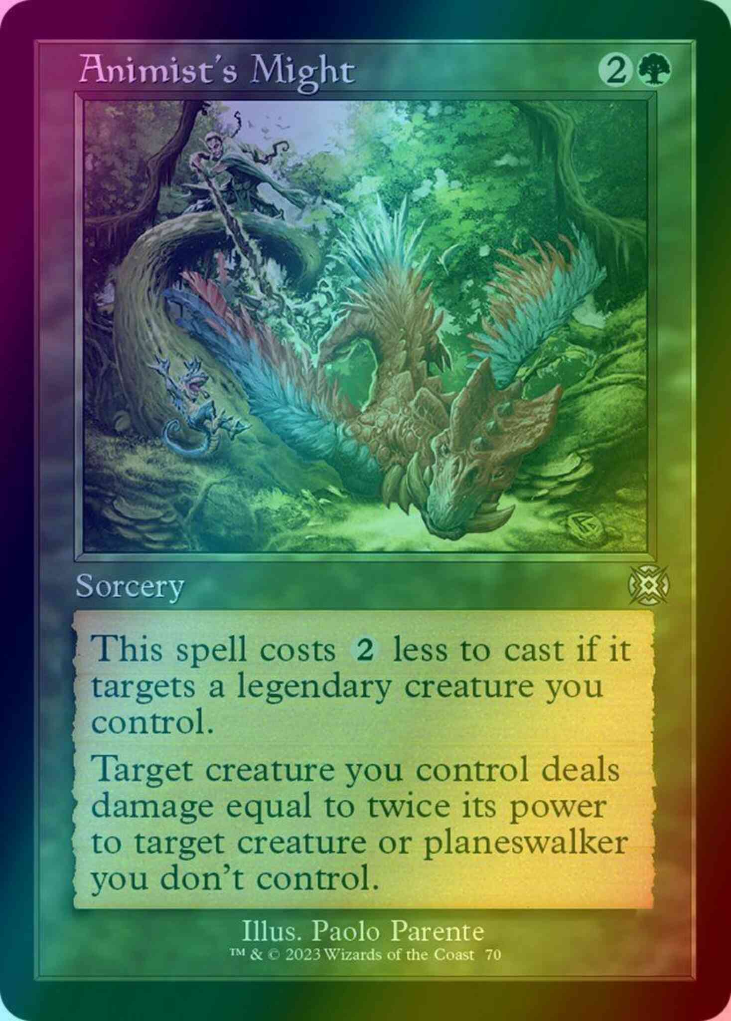 Animist's Might [70] [Retro Frame] [March of the Machine: The Aftermath] [Foil]