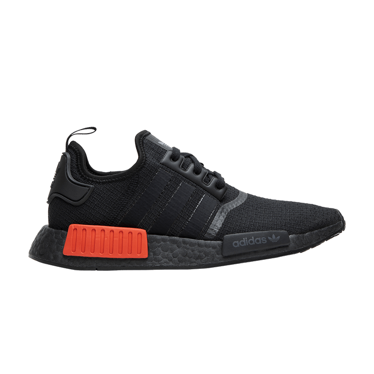 adidas NMD R1 Core Black Lush Red