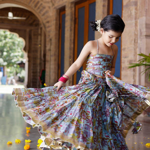 Avisa Chanderi Lehenga Set