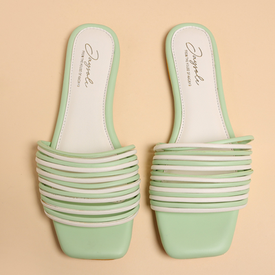 Bud Green Strips Flats