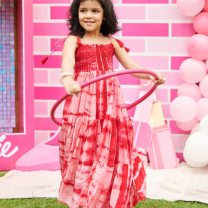Rosella Smocked Tie & Dye Dress