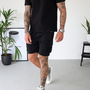 CAPO Lightweight Black Cargo Shorts