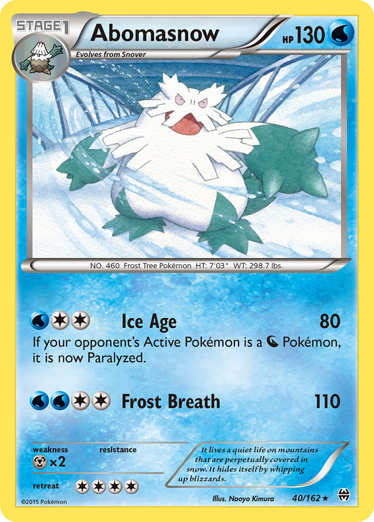 Abomasnow - 40/162 - Rare