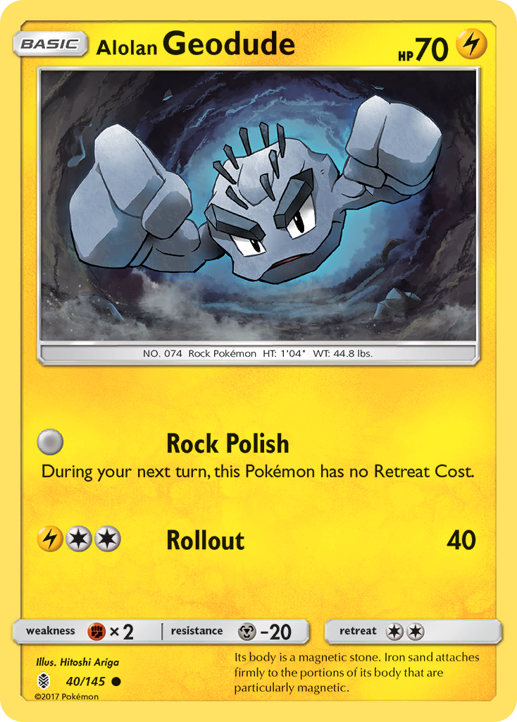 Alolan Geodude - 40/145 - Common