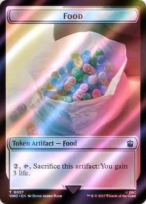 Alien Token (34) // Food Token (57) [Universes Beyond: Doctor Who: Tokens] [Surge Foil]