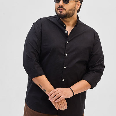 Black Mandarin Shirt