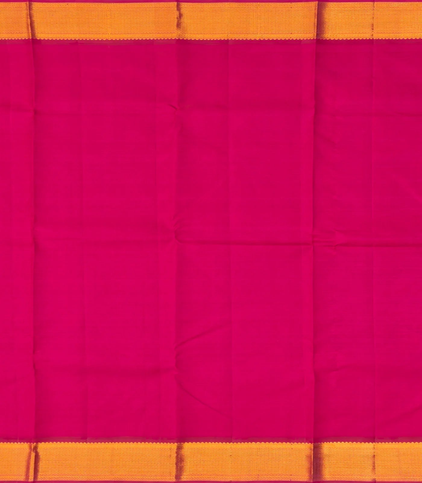 Sandal Handloom Kanchipuram Korvai Silk Saree With Floral Motifs