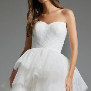 Jovani 41054 Homecoming Short A Line Ruffled Cocktail Dress