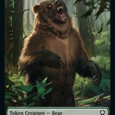 Bear Token (07) // Kavu Token (12) [DMC/DMC Set Symbol] [Dominaria United: Commander: Tokens] [Non-Foil]