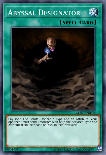 Abyssal Designator - SOD-EN040 - Common - 1st Edition