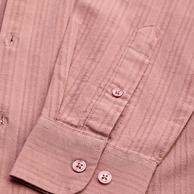 Mauve Slim Fit Stripes Shirt