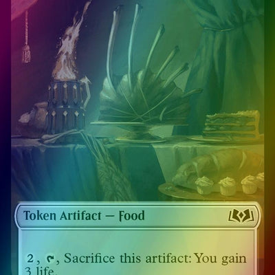 Beast Token (08) // Food Token (10) [Wilds of Eldraine: Tokens] [Foil]