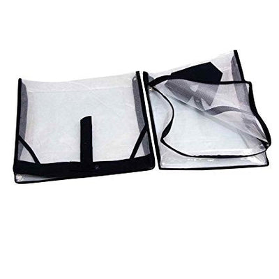 Kuber Industries 2 Piece PVC Shirt Cover Set, Transparent (KI0094268)