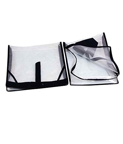 Kuber Industries 2 Piece PVC Shirt Cover Set, Transparent (KI0094268)
