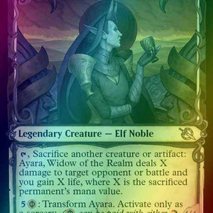 Ayara, Widow of the Realm // Ayara, Furnace Queen [296] [Planar Showcase] [March of the Machine] [Foil]