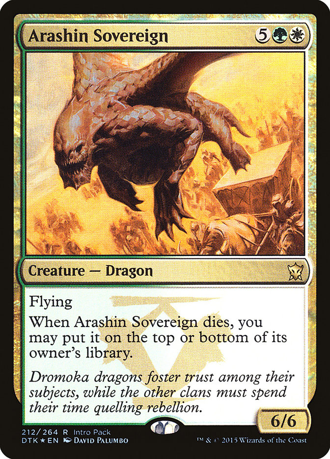 Arashin Sovereign [212] [Intro Pack] [Dragons of Tarkir Promos] [Foil]