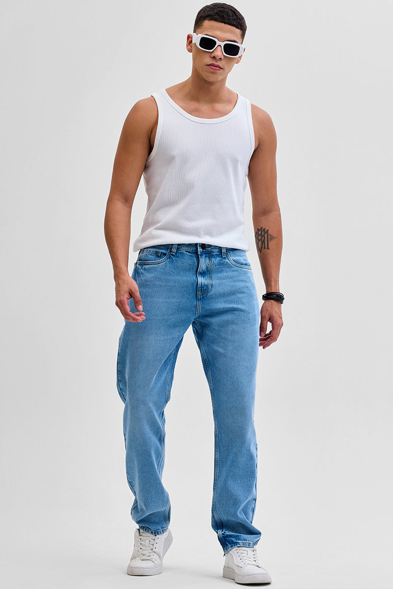 Blue Relaxed Fit Jeans