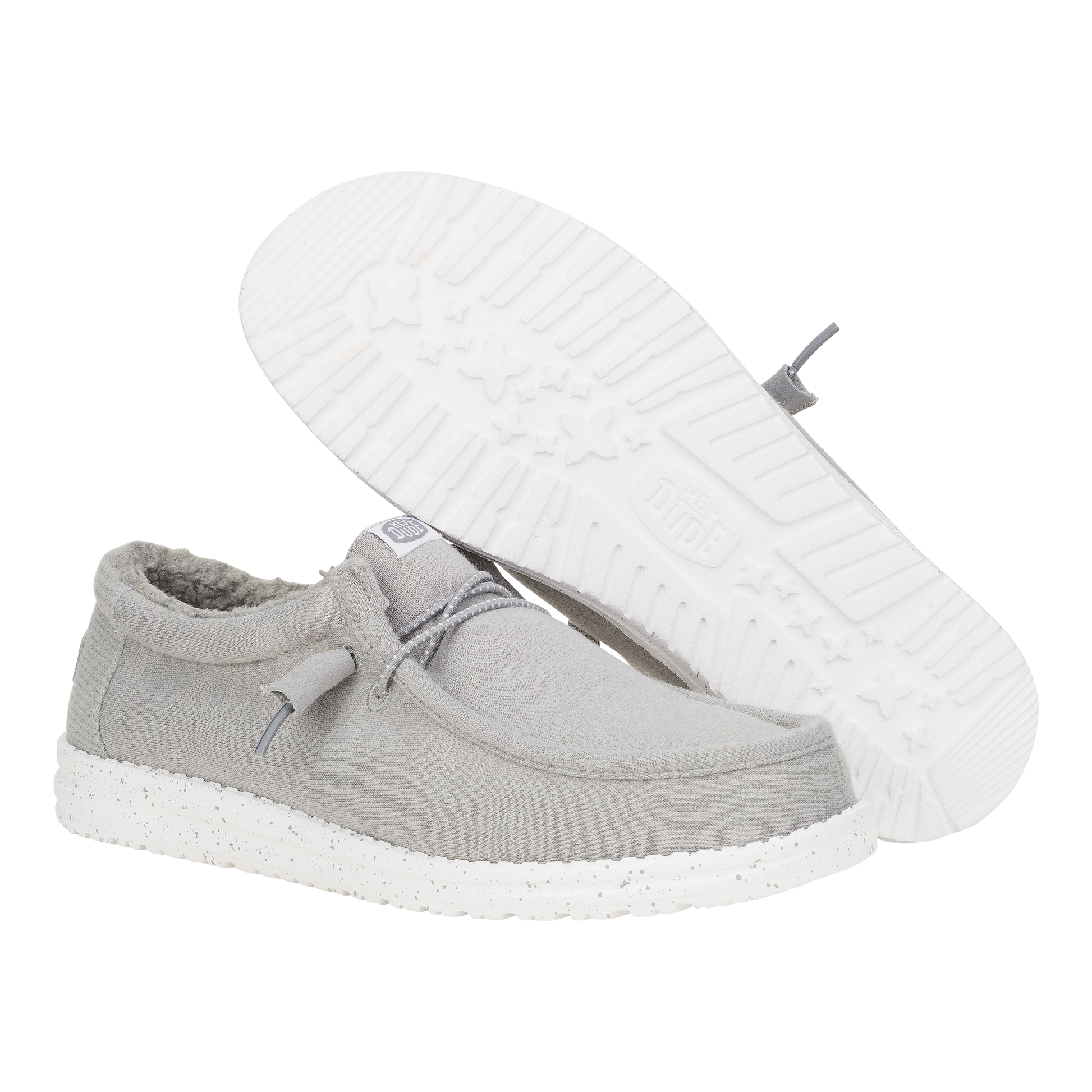 Wally Warmth Knit - Light Grey/White
