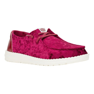 Wendy Crushed Velvet - Burgundy