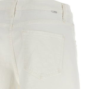 Mother The Whole Lot Zip Twist Fray Bermuda Shorts