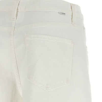 Mother The Whole Lot Zip Twist Fray Bermuda Shorts