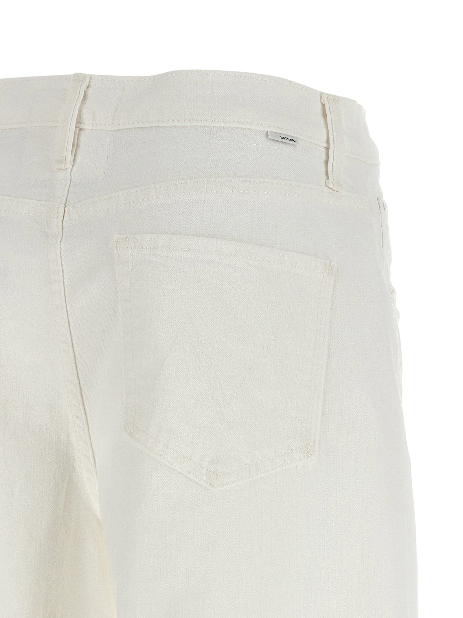 Mother The Whole Lot Zip Twist Fray Bermuda Shorts