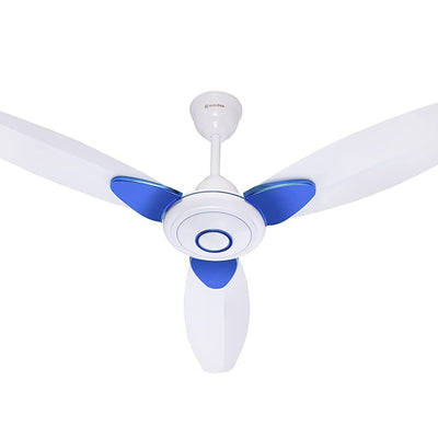 Candes IOT Florence 1200mm/48Inch High Speed Decorative 5 Star Rated Ceiling Fan 405 RPM With 2 Yrs Warranty (Smart IOT With Remote) (White Blue)
