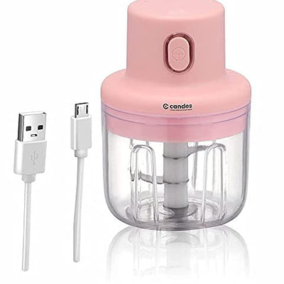 Candes Photon Electric Mini Chopper with USB | Portable Small Food Processor for Garlic/Chili/Ginger/Onion