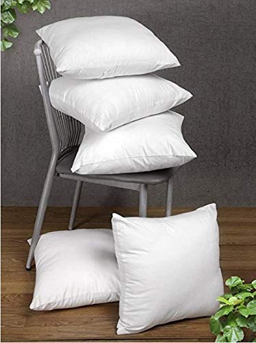 Kuber Industries Microfibre Cushion Filler Set of 2 Pieces (16"x16", White, CTKTC013954)
