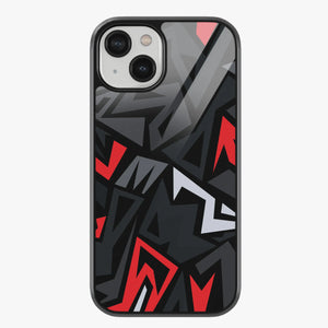 Abstract Horizon Hexagons Pattern Glass Case