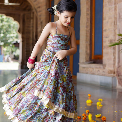 Avisa Chanderi Lehenga Set