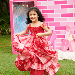 Rosella Smocked Tie & Dye Dress