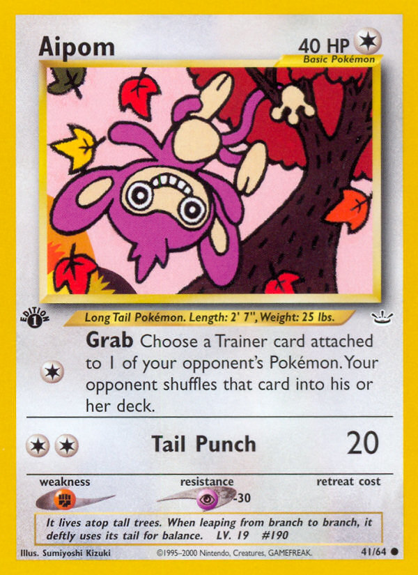 Aipom - 41/64 - Common - 1st Edition