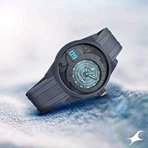 Trendies Black Dial & Silicone Strap